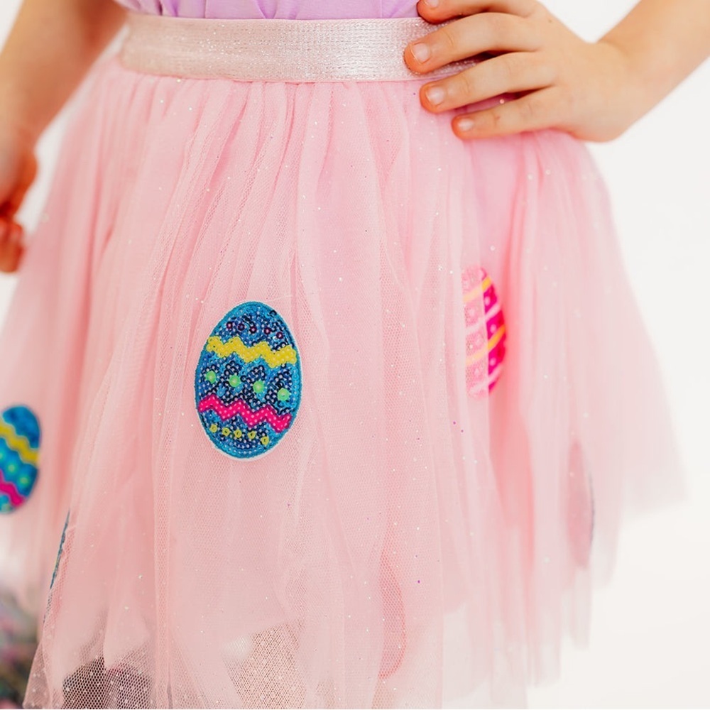 NWT Three Wildflowers PATCHED EASTER TULLE SKIRT
Size 8